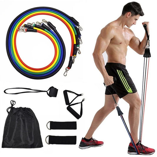 Bandes de résistance de musculation, en caoutchouc, accessoires de Sport élastiques, équipement Portable, 50lb